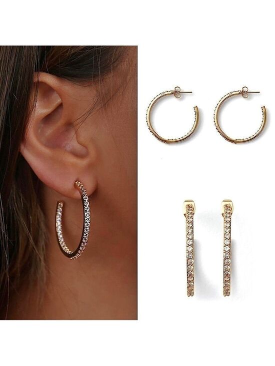 Crystal Haze Jewelry - Crystal Haze From The Block Hoop Earrings